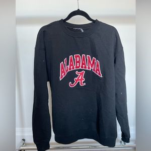 Black thrifted oversized Alabama sweatshirt